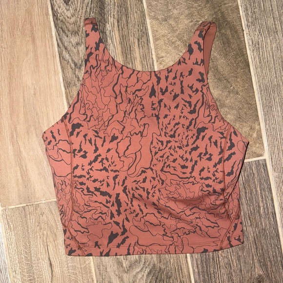 lululemon athletica Tops - Lululemon Athletica Rust and Black Patterned Tank Top